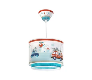 Dalber Police - lampa wisząca do pokoju nastolatka - Lampy sufitowe - miniaturka - grafika 5