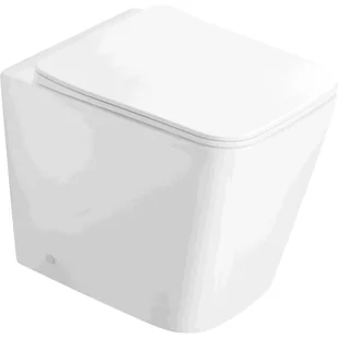 Mexen Cube miska wc stojąca Rimless z deską wolnoopadającą slim, duroplast, biała połysk - 32924000 - Miski WC - miniaturka - grafika 1