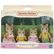 Figurki dla dzieci - Sylvanian Families EPOCH Rodzina pręgowanych kotków EPOCH - miniaturka - grafika 1
