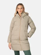 Kurtki damskie - KARI TRAA Płaszcz puchowy "Julia" w kolorze szarobrązowym - miniaturka - grafika 1