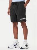 Spodenki męskie - adidas Szorty sportowe Essentials Linear JE9012 Czarny Regular Fit - miniaturka - grafika 1