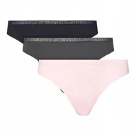 Majtki damskie - TOMMY HILFIGER STRINGI DAMSKIE MAJTKI 3P THONG WIELOKOLOROWE r. S - miniaturka - grafika 1
