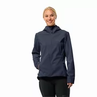 Kurtki damskie - Damska kurtka softshellowa Jack Wolfskin BORNBERG HOODY W night blue - XS - miniaturka - grafika 1