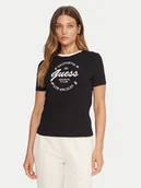 Koszulki i topy damskie - Guess T-Shirt V5BI03 J1314 Czarny Slim Fit - miniaturka - grafika 1