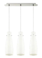 Lampy sufitowe - Lampex Lampa wisząca Rodan 3, biała - miniaturka - grafika 1