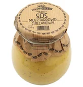 Majonezy i dressingi - Zdrowopolscy Sos musztardowo-chrzanowy 220g - miniaturka - grafika 1