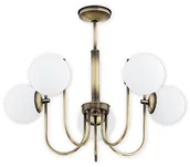 Lampy sufitowe - Lemir Ape żyrandol 5 pł. / patyna O2855 W5 PAT - miniaturka - grafika 1