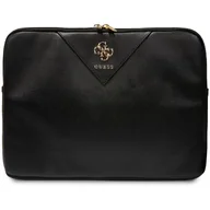 Torby na laptopy - Guess Triangle 4G Sleeve - Etui na notebooka 15" / 16" (czarny) - miniaturka - grafika 1