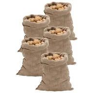 Plecaki - vidaXL Worki jutowe, 5 szt., 60x105 cm, 100% juta, 220 g/m² - miniaturka - grafika 1
