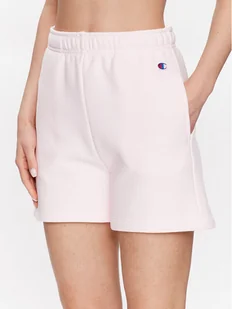 Champion Szorty sportowe Minimal Reverse Weave 116247 Różowy Regular Fit - Spodenki damskie - miniaturka - grafika 1