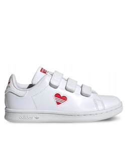 Buty dziecięce Adidas Stan Smith na przylepce FZ2834 r.35 - Buty dla dziewczynek - miniaturka - grafika 1