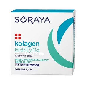 Soraya KOLAGEN+ELASTYNA PRZECIWZMARSZCZKOWY KREM TŁUSTY NA DZIEŃ I NA NOC 50ML - Kremy do twarzy - miniaturka - grafika 2