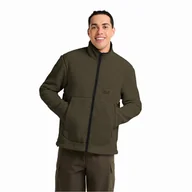 Kurtki i kamizelki sportowe męskie - Męska bluza polarowa Jack Wolfskin STONE LITE JKT M obsidian moss - M - miniaturka - grafika 1