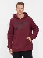 Bluzy męskie - Reebok Bluza Identity Fleece Stacked Logo IM3955 Bordowy Regular Fit - miniaturka - grafika 1