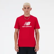 Koszulki męskie - Koszulka męska New Balance MT41502TRE  czerwona - miniaturka - grafika 1