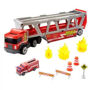 Mattel Matchbox Transporter Wóz strażacki - Samochody i pojazdy dla dzieci - miniaturka - grafika 2
