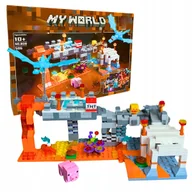 Klocki - Klocki Minecraft Twierdza Zamek Domek Bitewny Gamingowy Zestaw Klocków - miniaturka - grafika 1