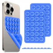 Uchwyty samochodowe do telefonów - SILIKOWNOWA PRZYSSAWKA NA PLECKI DO TELEFONU BLUE DO LUSTRA MEBLI UCHWYT - miniaturka - grafika 1