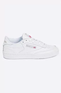 Buty sportowe damskie - Reebok Club C 85 BS7685 biały - grafika 1