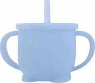 Kubki dla dzieci - bi-bi Silikonowy Kubek ze słomką - miniaturka - grafika 1