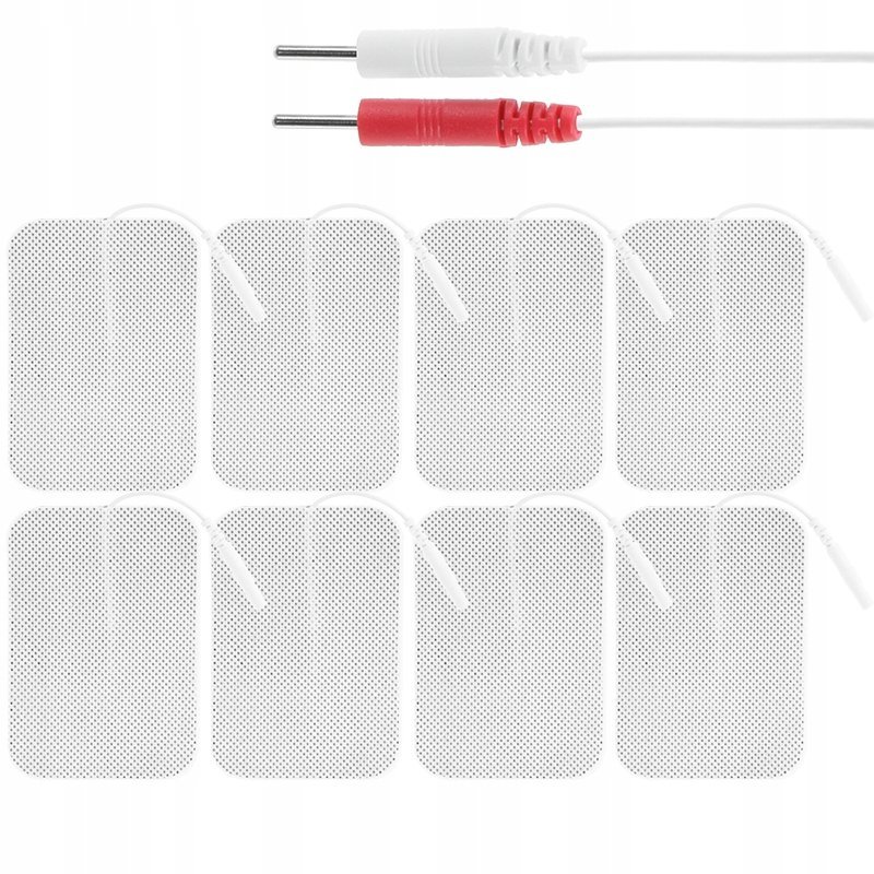Elektrody Żelowe Tens Ems 5X9 Cm Nakładki Pady Do Elektrostymulatora 8 Szt