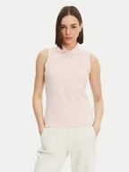 Koszulki i topy damskie - Lacoste Polo PF5445 Różowy Slim Fit - miniaturka - grafika 1