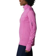 Kurtki i kamizelki sportowe damskie - Damski polar nierozpinany bez kaptura COLUMBIA Park View Grid Fleece Half Zip - miniaturka - grafika 1