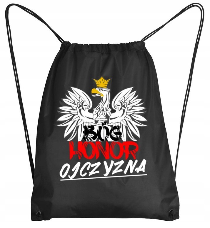 3228 PATRIOTYCZNY PLECAK WOREK POLSKA GODŁO ORZEŁ