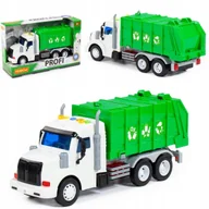 Zabawki zdalnie sterowane - ŚMIECIARKA AUTO POJAZD z NAPĘDEM ŚWIATŁO DŹWIĘKI - miniaturka - grafika 1