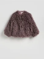 Moda i Uroda OUTLET - Reserved - Sztuczne futerko - ciemnofioletowy - miniaturka - grafika 1