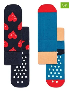 Happy Socks Skarpety (2 pary) "Smiling heart" ze wzorem - Skarpetki damskie - miniaturka - grafika 1