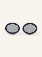 Spinki do mankietów i krawatów - Boss Spinki Do Mankietów Ovalmono Z Pudełkiem Prezentowym blau - BOSS - miniaturka - grafika 1