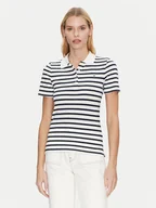 Koszulki i topy damskie - Tommy Hilfiger Polo 1985 WW0WW43225 Granatowy Slim Fit - miniaturka - grafika 1