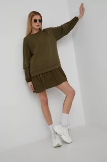 Sukienki - Vero Moda sukienka kolor zielony mini rozkloszowana - grafika 1