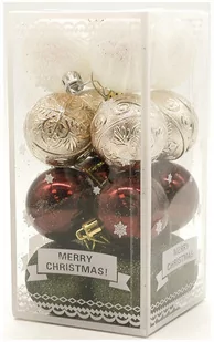 Bombki choinkowe mix kolorów 6 cm 16 szt. - Bombki - miniaturka - grafika 1