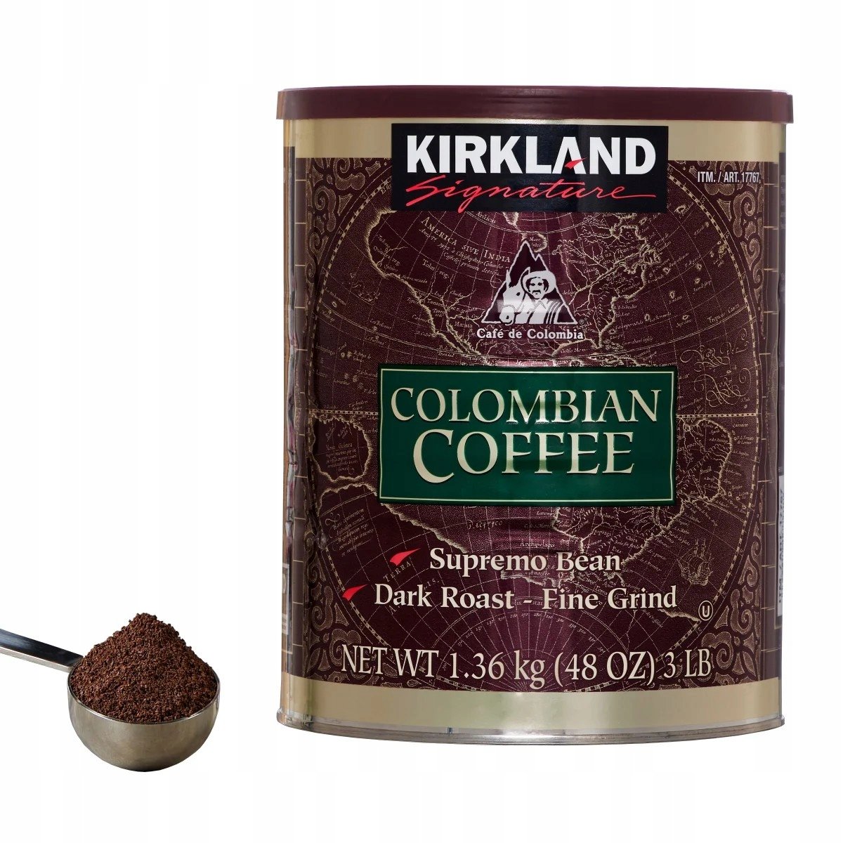 Kawa Mielona Z Usa Kirkland 1360 g. Metalowa Puszka