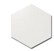 Płytki ceramiczne - EQUIPE HEXAGON WHITE MAT 12,4X10,7 PŁYTKI - miniaturka - grafika 1