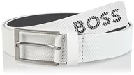 Paski - BOSS Męski pasek Tino-Net_Sz35, White100, 80, White100 - miniaturka - grafika 1