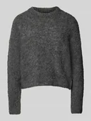 Swetry damskie - Sweter z dzianiny o kroju regular fit z dodatkiem wełny model ‘NATHERINE’ - miniaturka - grafika 1