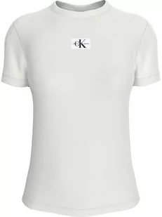 Calvin Klein Koszulka w kolorze białym - Koszulki i topy damskie - miniaturka - grafika 1