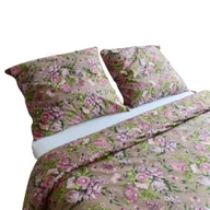 Pościel - Pościel bawełniana - różowe kwiaty [Rozmiar: 140/200 i 70/80] - miniaturka - grafika 1