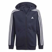 Bluzy dla dziewczynek - Bluza dziecięca ADIDAS B 3S FZ HD 110 - miniaturka - grafika 1
