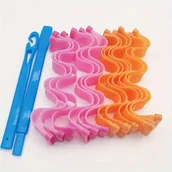 Wałki do włosów - TEMU 12 Sztuk/zestaw DIY Lokówki Do Włosów Heatless Spiralne Loki Wałek Do Włosów Zestaw Do Stylizacji Z Haczykami Do Stylizacji, Nadaje Się Do - miniaturka - grafika 1