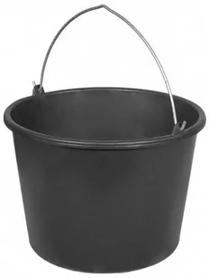 Patrol Group w20blejbczapg001 zaprawy, tworzywo sztuczne, wiadro lskala ocynkowany z uchwytem metalowym, 20 L, czarna - Wiadra i kastry budowlane - miniaturka - grafika 1