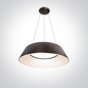 Lampy sufitowe - Amedi lampa wisząca brązowa LED 63058A/BBR/W OneLight - miniaturka - grafika 1