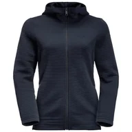 Kurtki damskie - Jack Wolfskin Damska Kurtka Jkt Modesto Z Kapturem, Nocny Granat, Xl - miniaturka - grafika 1