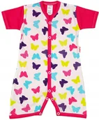Pajacyki dla niemowląt - PAJAC KRÓTKI rękaw rampers , Motylki 74 KLEKLE - miniaturka - grafika 1