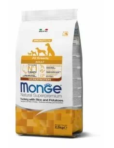 Monge Monoprotein Indyk z ryżem i ziemniakami 2,5kg - Sucha karma dla psów - miniaturka - grafika 1
