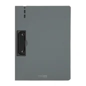 Deski z klipsem - Deska Strigo z bocznym klipem A4 szara clipboard podkładka do pisania - miniaturka - grafika 1