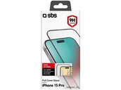 Szkła hartowane na telefon - Szkło ochronne SBS Full Cover Glass do Apple iPhone 15 Pro - miniaturka - grafika 1